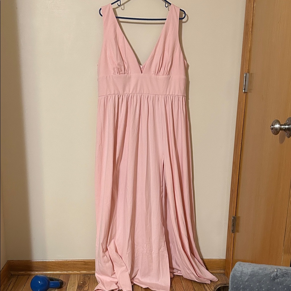 Ever Pretty Blush Pink Maxi Dress 2XL nwt